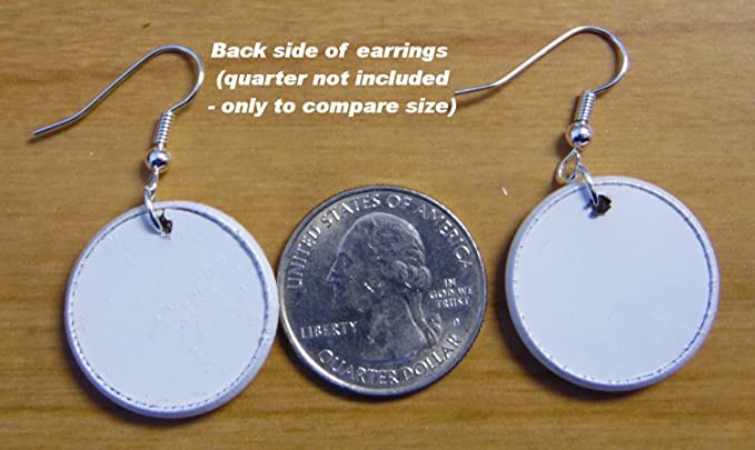 Rottweiler Dog Pet Lover 1" Button Dangle Earrings Jewelry 164546923