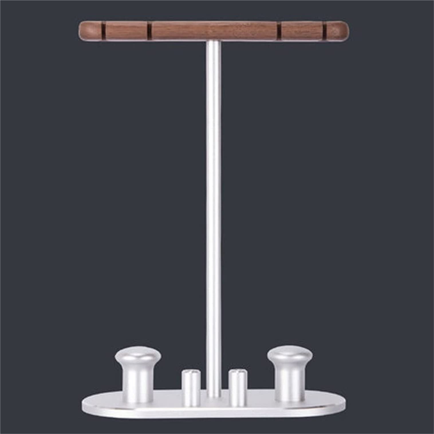 Supporto per Cuffie Supporto Cuffie Stand Cuffie Supporto Per Doppio Auricolare In Legno Massello Con Supporto Per Colonna Di Avvolgimento Adatto Per Auricolari Supporti per Cuffie ( Blue : Blu , Size
