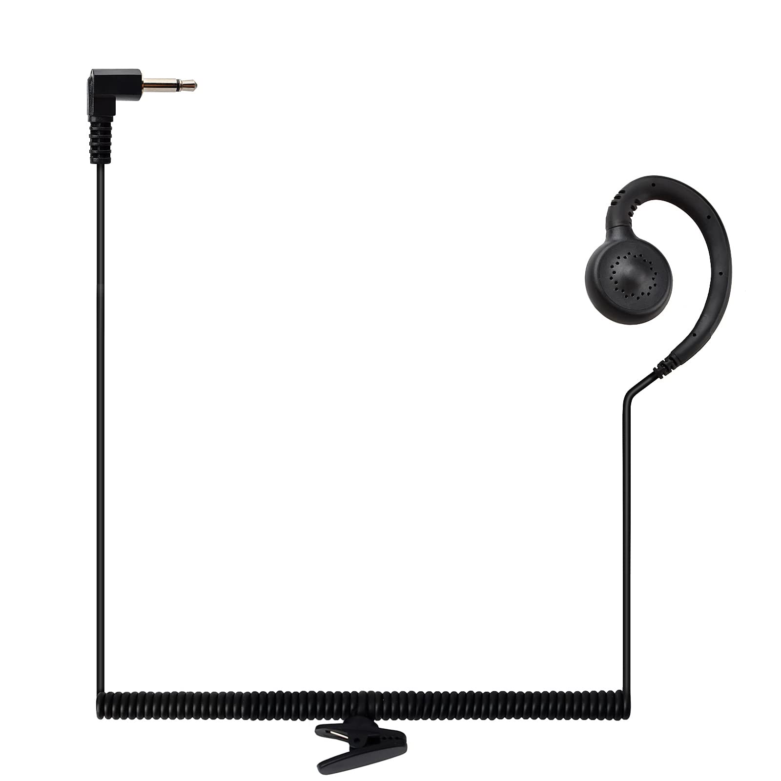 アイコム/アルインコ対応 耳を塞がず インカムイヤホン 無線機用 耳掛け式 φ3.5オプション用 タイピン型マイクロホンに適用 SP-26 SP-29 EH-13 EH-14 UHS-3 HS-9 KEP-6互換品 - 5