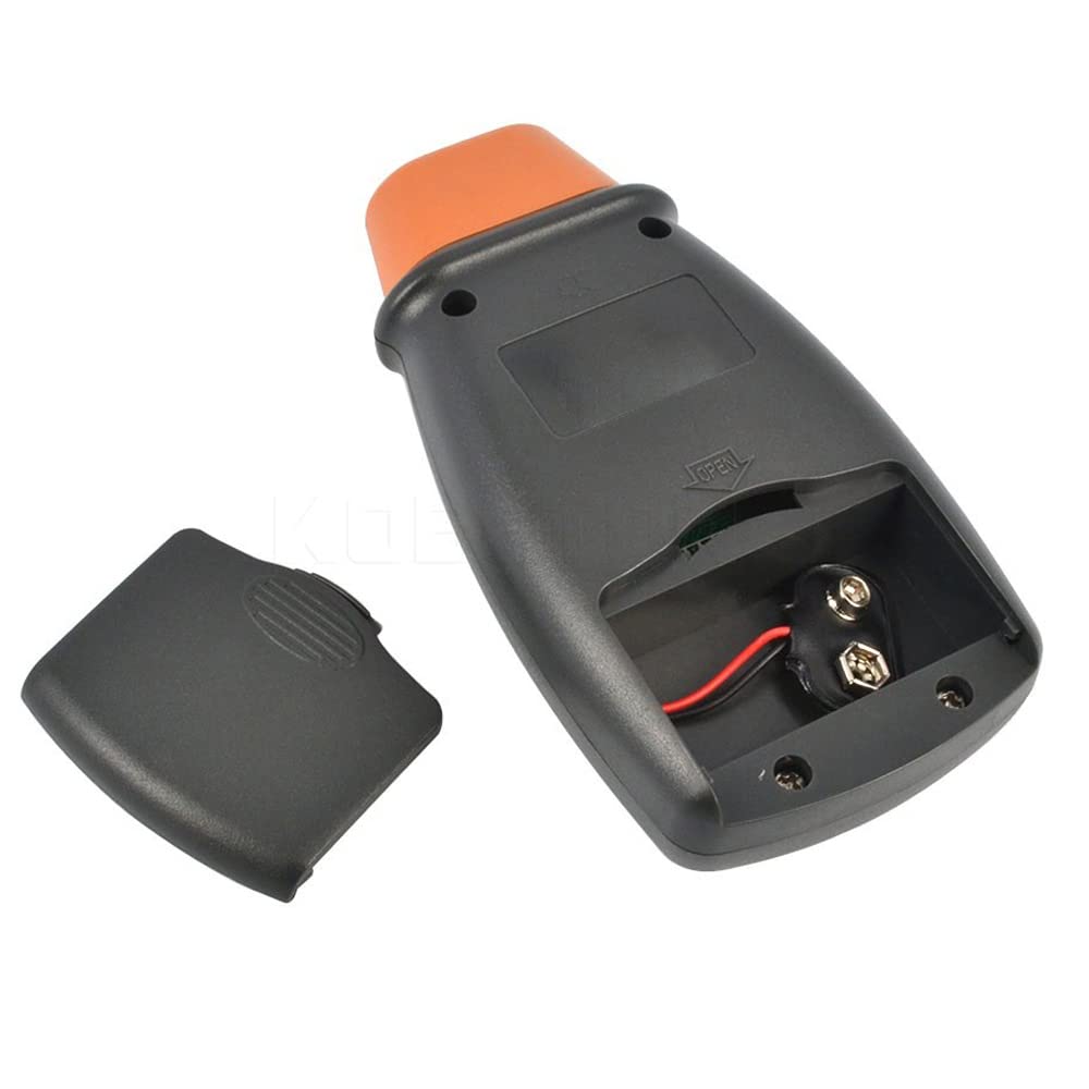 Mengshen Contagiri Digitale, Contagiri Laser Senza Contatto 2.5-99999 RPM Misuratore Di Velocità Di Rotazione Misuratore Di Velocità Con Nastro Riflettente (Batteria Da 9V Inclusa)