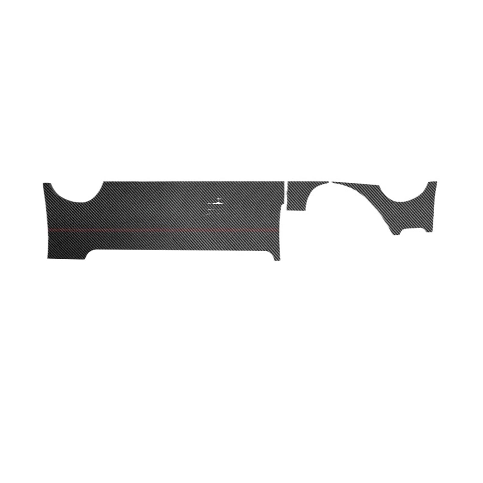 VNHLOTVJL Car Panel Instrument Trim Strip Sticker Interior Tuning Accessories Compatible for Subaru BRZ Compatible for Toyota GR86 2021- Carbon Fiber
