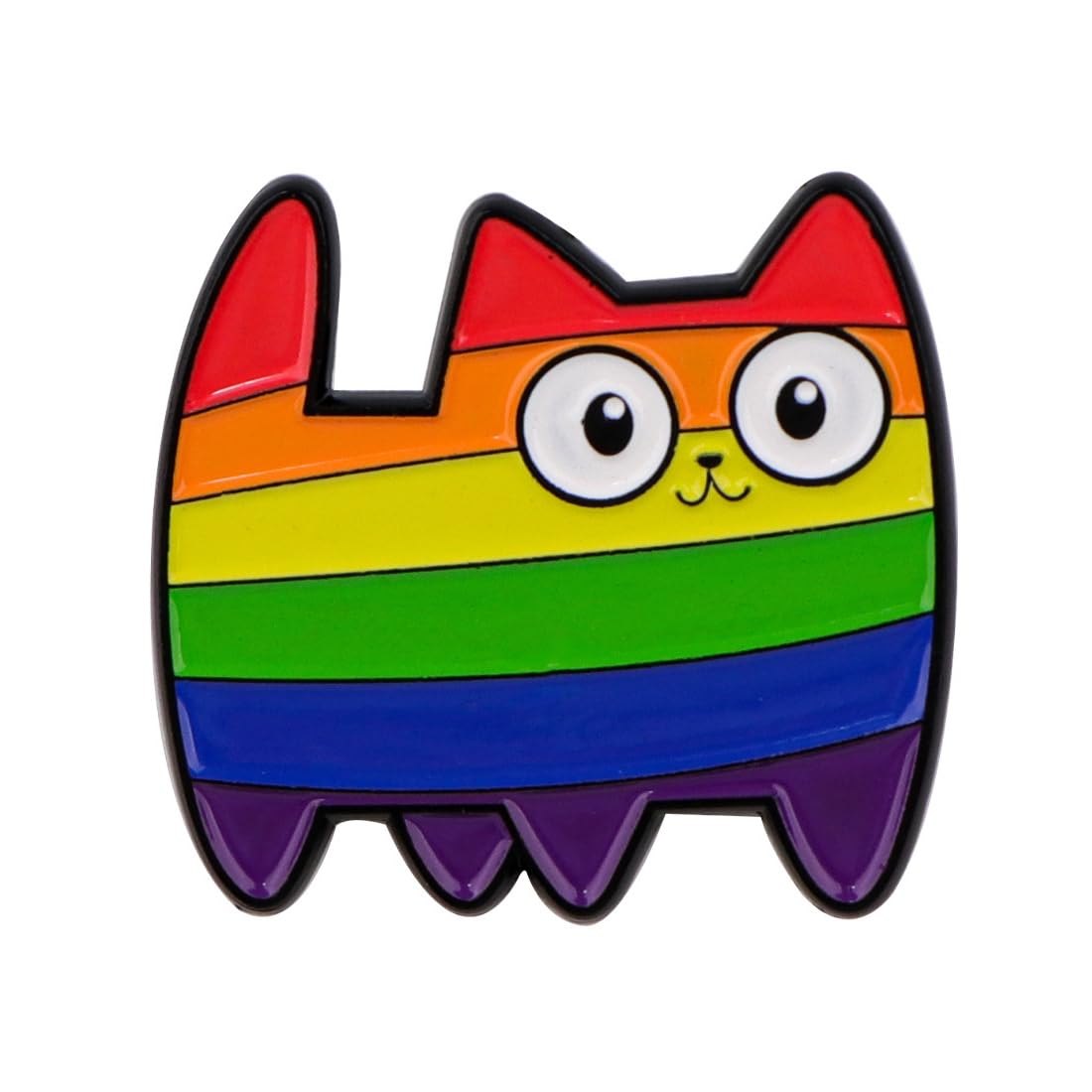 Regenbogen Pride Pins,Emaille-Anstecker für Kleidung, Rucksack,LGBTQ Accessoires,Rainbow Friends Accessoires, Katzen-Pins,Geschenkidee für Pride Month