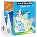 TONELIFE 90 Count Saline Nasal Care Refills - Nasal Salt 2.7g Each Pouch | Refill Kit | 90 Buffered Salt Packets | Allergy and Congestion Relief Nasal Wash,Match 300ml Saline Sinus Rinse Bottle