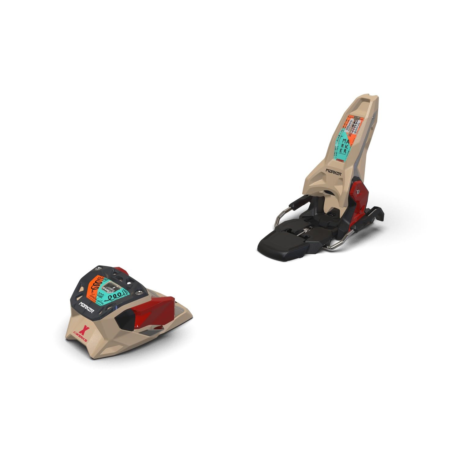 Marker - Fixations De Ski Griffon X 13 Mwerks 105mm Beige Red - Homme - Taille Taille Unique - Beige