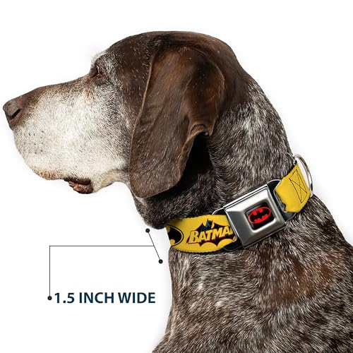 Buckle-Down BMC Batman schwarz/gelb Hund Halsband