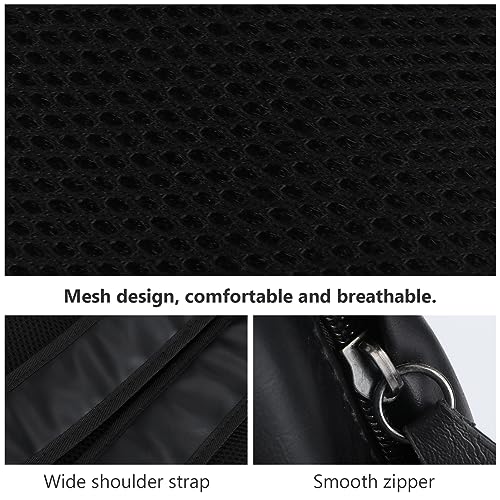 POPETPOP Stylish Solid Color PU Leather Backpack for Men Durable Travel Bag with Vintage Design for Shopping and Outdoor Activities Versatile Rucksack for All Ages Black3