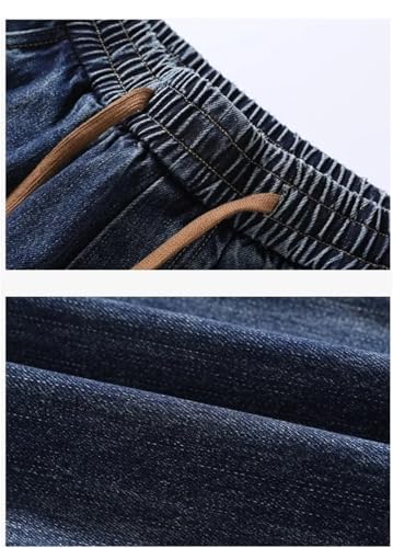 Men's Baggy Jeans Classic Drawstring Loose Straight Pants College Students Daily Versatile Pants2
