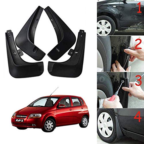 Image of Oshotto (O.E.M Fitting Cup Type) Mud Flap /Splash Guard Compatible with Chevrolet UVA (Set of 4)
