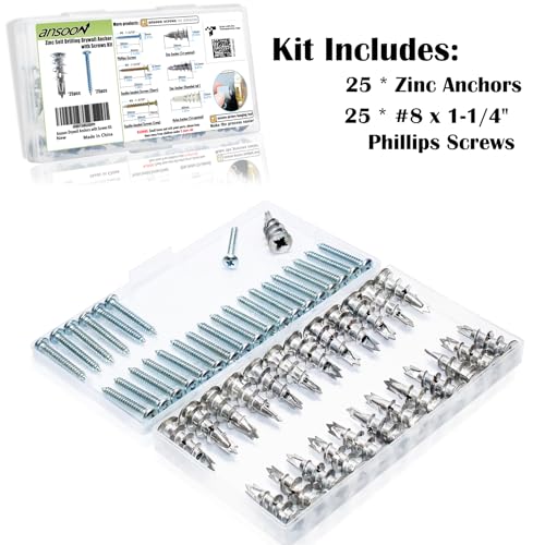 Ansoon ASANCHOR50 Zinc Self-Drilling Drywall Anchors thumb #6