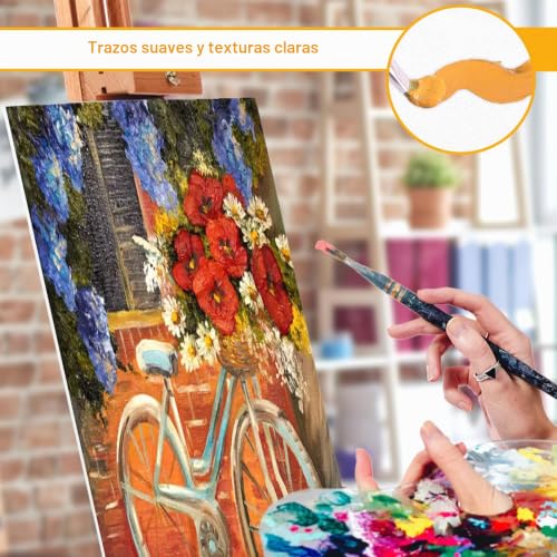 Miniatura 2 de Koncci Lienzos Para Pintar 20x25cm, 10 Piezas Lienzo Imprimados Sin Ácidos 100 Algodón, Ideales Para Pintura Artística Con Acrílicos, Óleo