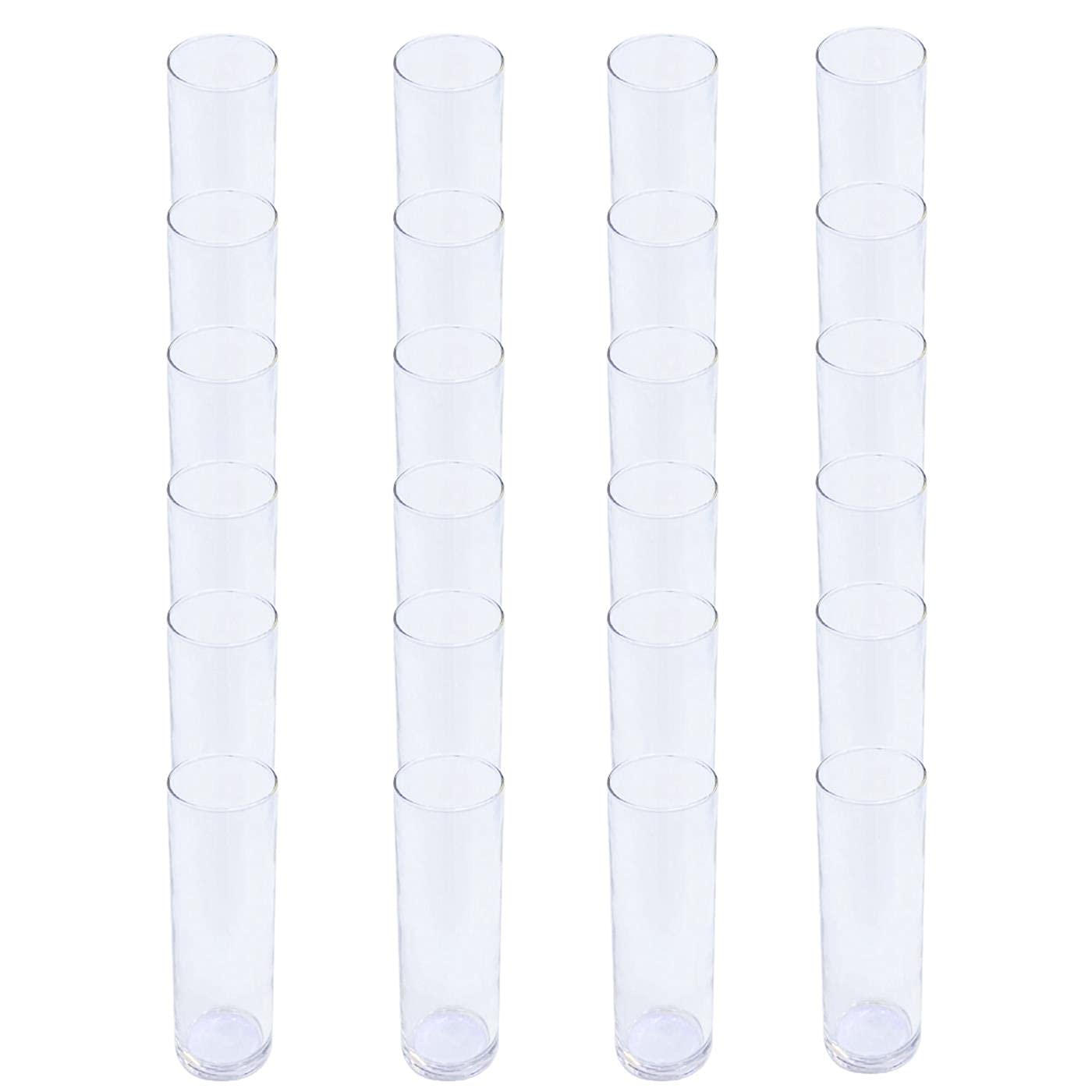 Leerdam - Set di 24 bicchieri da 32 cl, set di 24 bicchieri in tubo di vetro, 16,5 x 6 cm