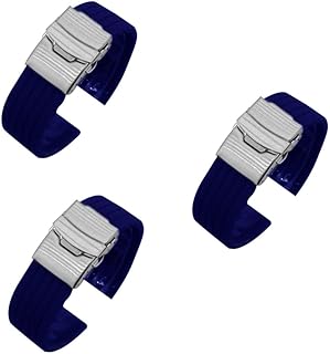 Pulseira De Relógio 3 Peças Pulseiras De Silicone Pulseira Preta Pulseiras Pretas Pulseiras De Substituição Pulseira De Relógio Preta Pulseira De Relógio Macia