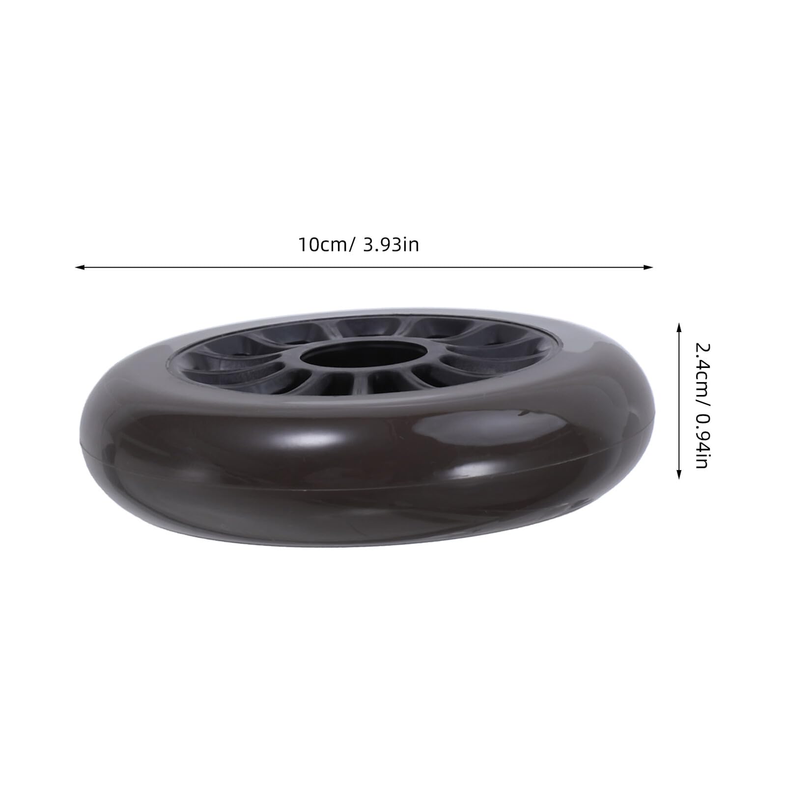 ORFOFE Ruote per Scooter in Plastica Nera Ruote di Ricambio Resistenti e Leggere per Pattini Rotelle Skateboard e Valigie per Principianti e Uso Esterno