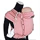 Didymos DidyKlick 4u Babytrage - Halfbuckle Tragehilfe Chili - für Babys und Kleinkinder von 3,5kg bis 20kg - ergonomische Sitzhaltung - Bauchtrage - Hüfttrage - Rückentrage