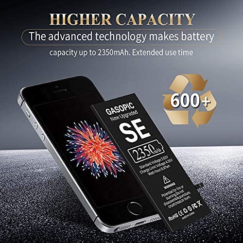 Battery For Iphone Se 1st Generation 2350mah Upgraded New 0 Cycle Higher Capacity Replacement Battery For A1723 A1662 A1724 With Repair Tool Kit 2 Year Service Buy Online In Egypt At Desertcart