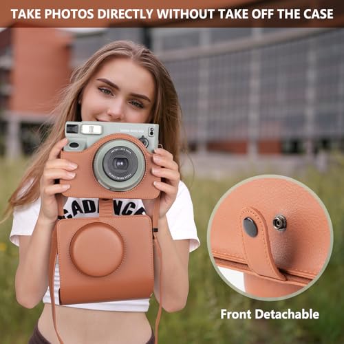 Funda protectora de cuero PU para cámara Fuji WIDE 400 miniatura 5