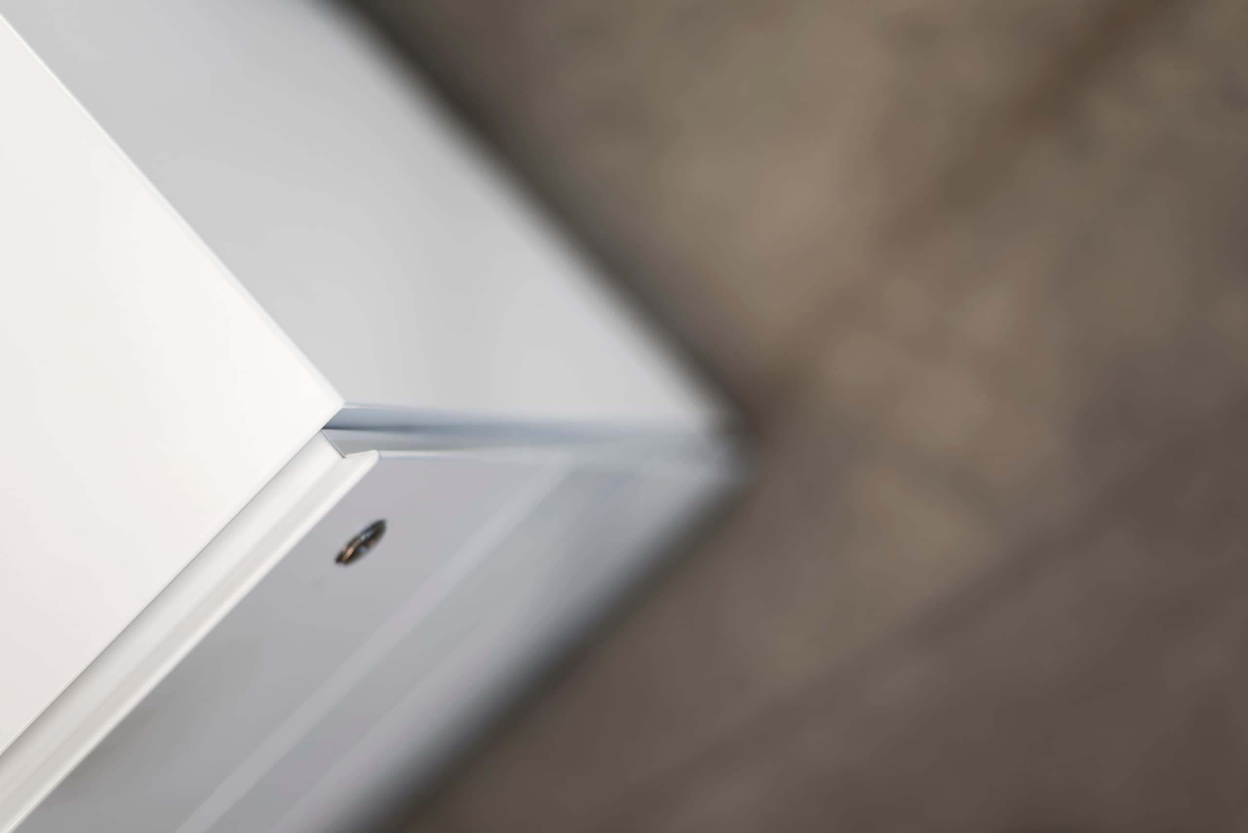 Cassettiera Scrivania Metallica Con Ruote 54x42x53.5 Cm - Design Minimal, Chiusura A Chiave, Made In Italy (Bianco) - Foto 13