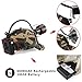 GearOZ 10W Coon Hunting Lights, 45000LUX Hunting Headlamp for Coyotes Hog Predators, Rechargeable & Waterproof, 6 Lighting Modes, 4 Powerful LEDs (White Red Green Amber) for Night Working