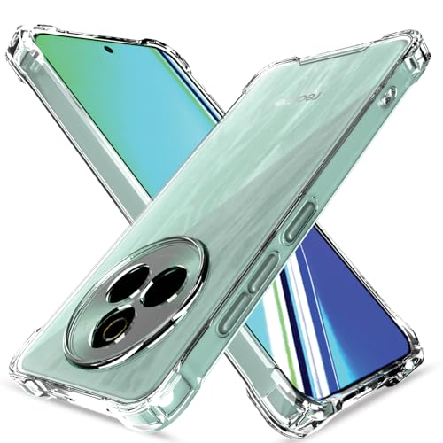 Image of Amazon Basics Back Cover for Realme P3 Pro 5G PC + TPU Clear Transparent Raised Edges Shockproof Protective Phone Bumper Case(Transparent)