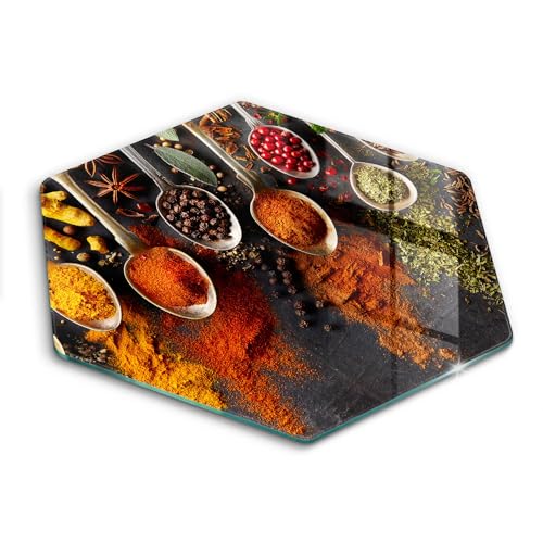 Plaque protection induction 40cm en verre hectogonal multifonction