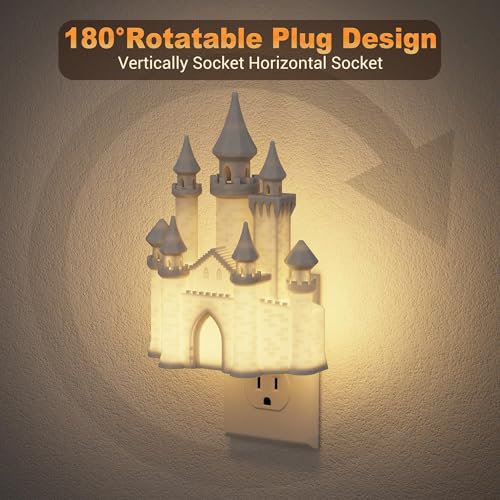 Lámpara nocturna JandCase 3D Castillo RGB multicolor miniatura 6