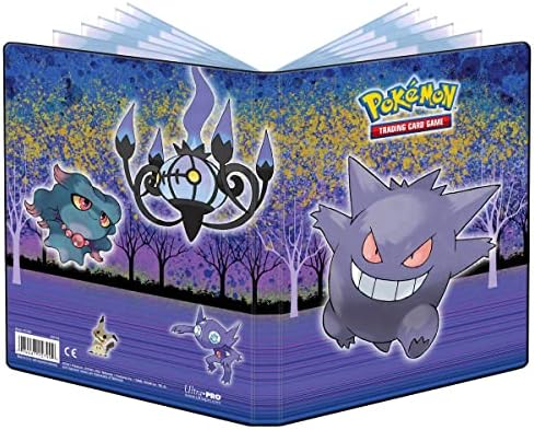 Gallery Series Haunted Hollow 4-Pocket Portfolio for Pokemon - Protect Your Gaming Cards In a Vibrant Full-Art Cover Portfolio While On The Move and ...
