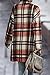 PRETTYGARDEN Women Plaid Shacket Jacket Trendy Fall Casual Button Wool Blend Tartan Trench Coat Winter Clothing with Pockets (Brick Red,Large)