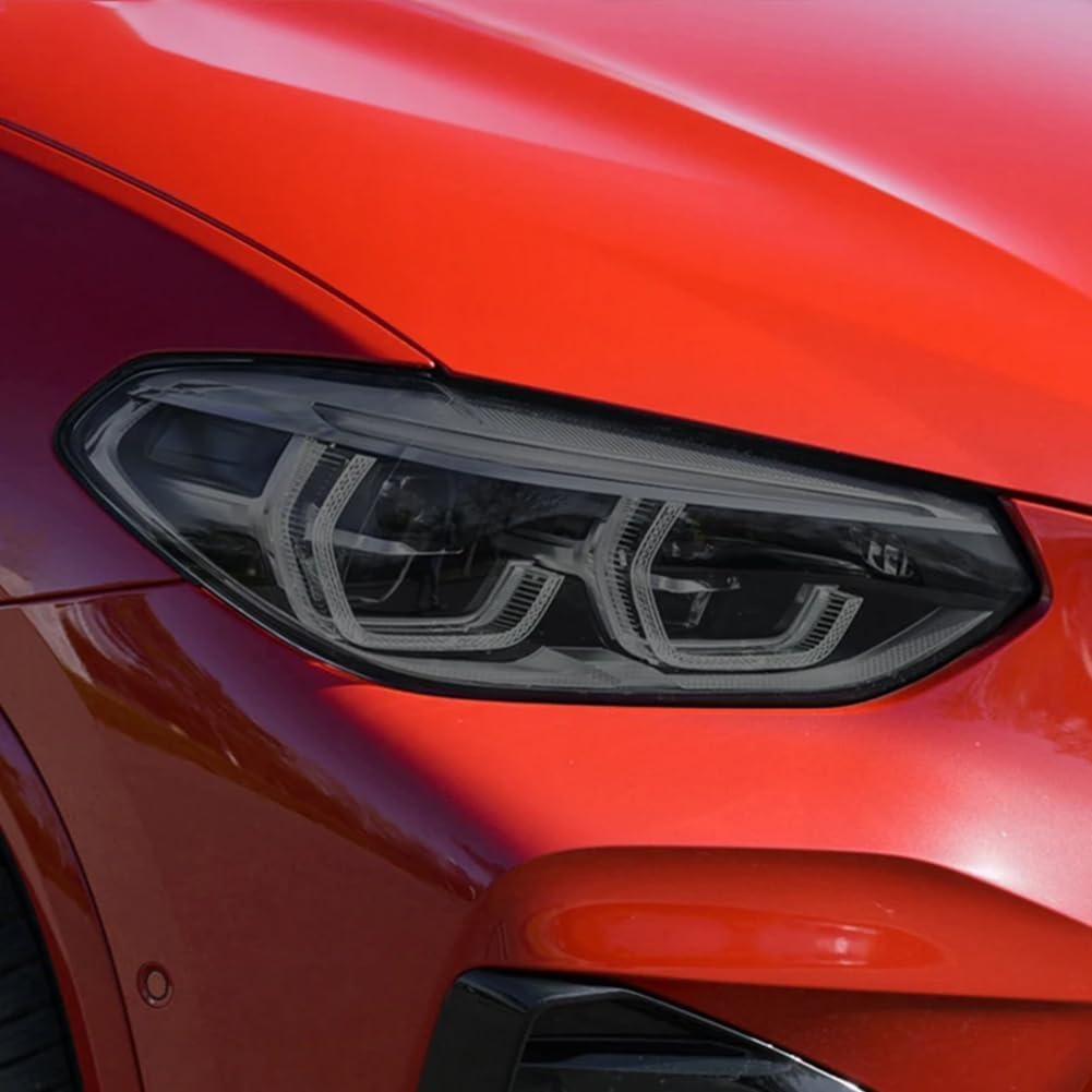 SamLng Car Front Light Film for BMW F25 F26 F15 F16 G01 G02 G05 G06 G07 F48 F39 X M Accessories Car Headlight Protective Film Front Light Smoked Sticker