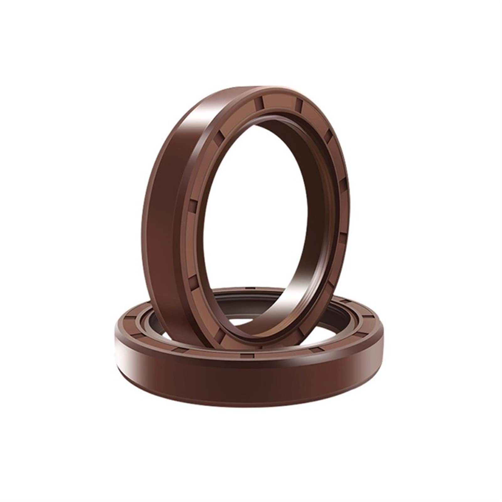 Gasket Rotating 2Pcs FKM Framework Oil Seal, Inner Diameter 15/16/17/18/19mm,OD 21-47mm Thickness 4-10mm Fluoro Rubber Gasket Rings Seal Resistant(Size:16X32X10)