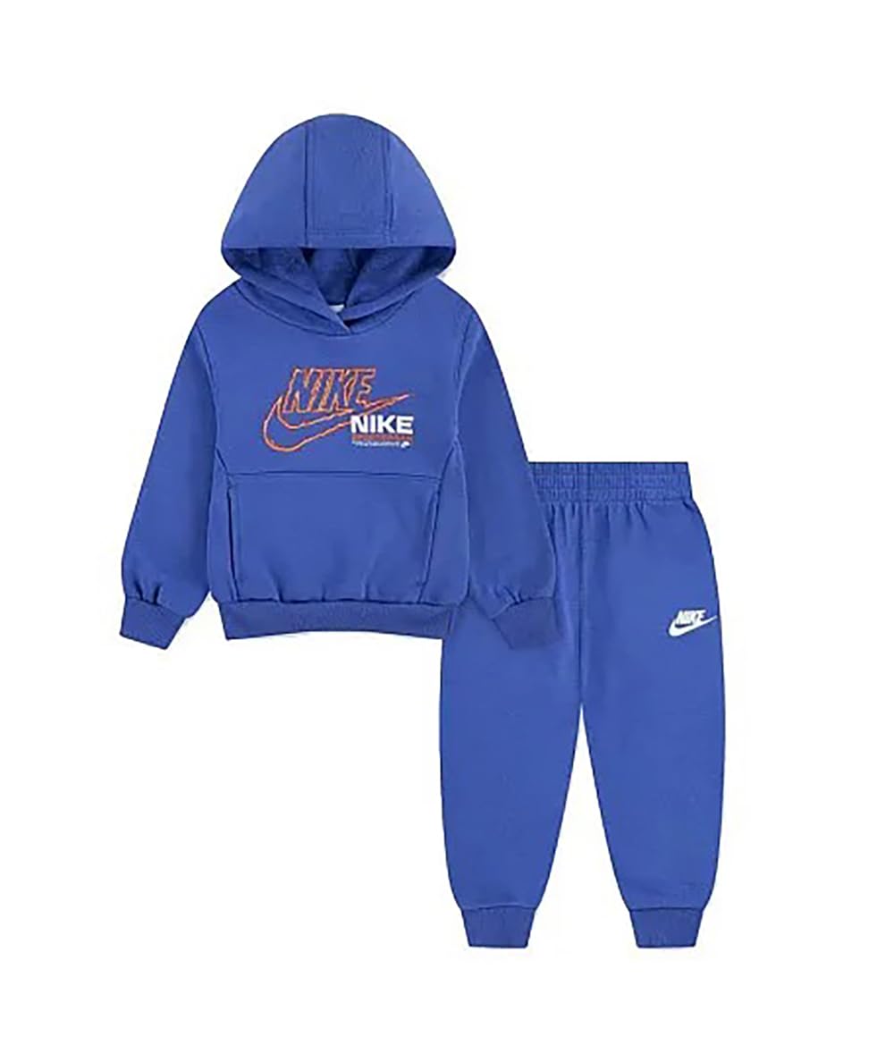 Nike Boys Blue 'S Nsw Fleece Tracksuit In  6 Years/7 Years Size 6 Kids