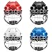 Vaveren Hockey Helmet Portable Professional Soft Padded Rugby Helmet with Cage for Competition, Training, Indoor, Black, 52cm to 58cm