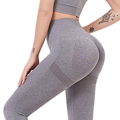 XWU Calças de ioga, Calças de treino justas justas e confortáveis Leggings de treino para correr Jog