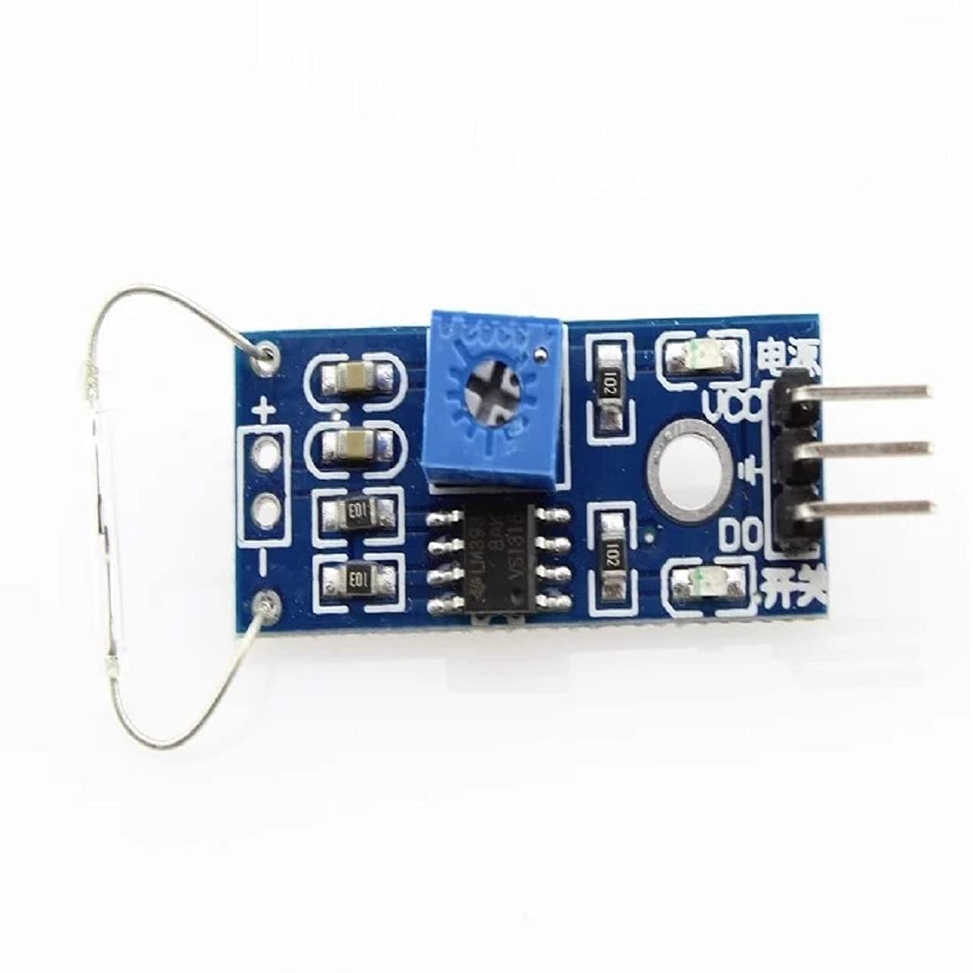 5V Magnetic Reed Switch Sensor | Reed Switch Sensor Module compatible with Arduino - Photocopiers/Washing Machines/Refrigerators/Door(1 pcs)
