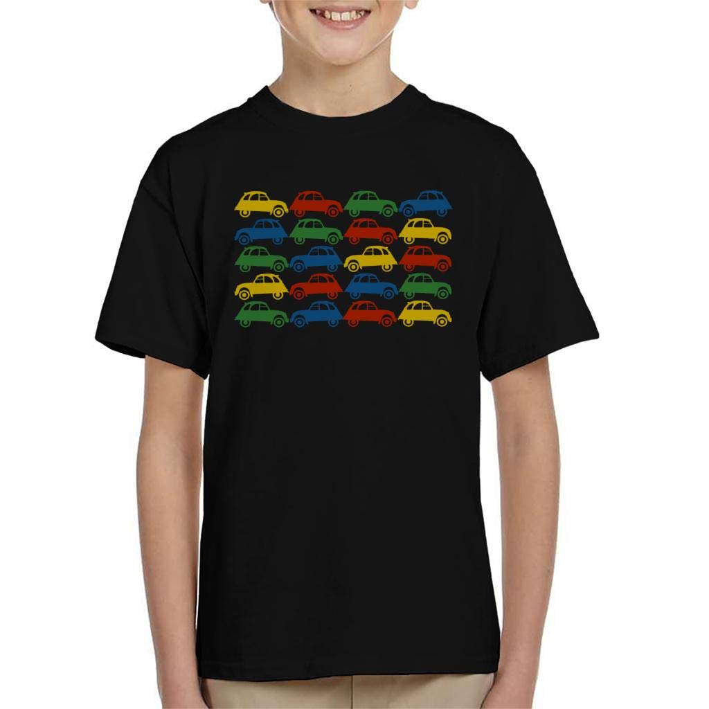 2CV Vintage Multi Colour Pattern Kid's T-Shirt