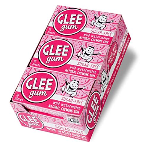 Glee Gum Xylitol dulce Natural Gum Wild Sandía - 16 piezas, 12 unidades