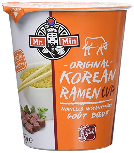 Mr Min Ramen Coréen Cup Buf 65 g Pack de 24