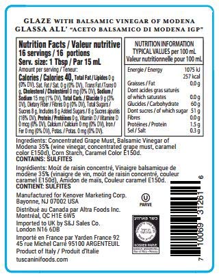 Tuscanini Balsamic Glaze Made With Kosher Balsamic Vinegar Of Modena Italy thumb #1