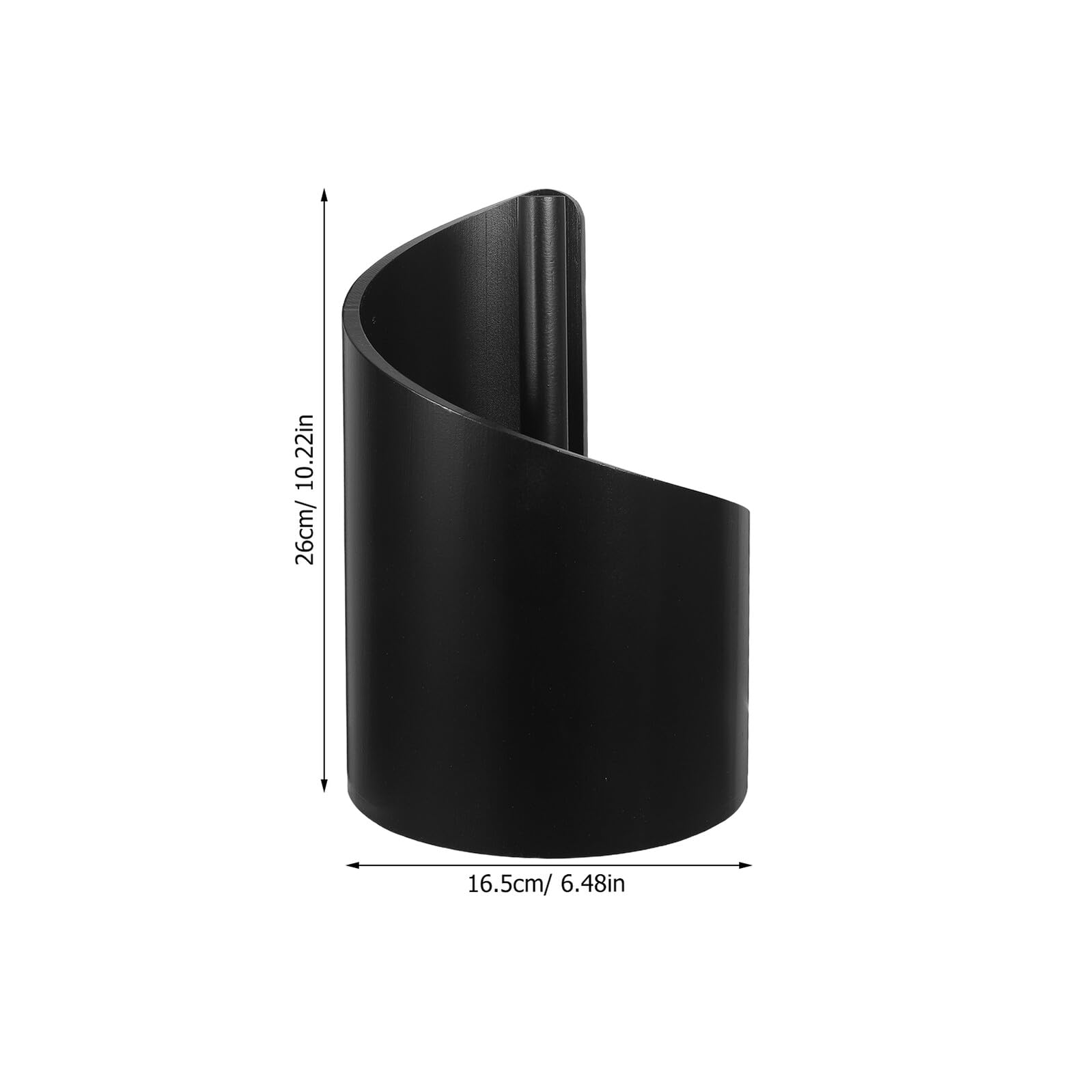 HEMOTON Portarotolo in Legno e Metallo Nero Verticale Design Rustico e Finitura, Facile da Pulire e Uso una Mano per Cucina o Bagno