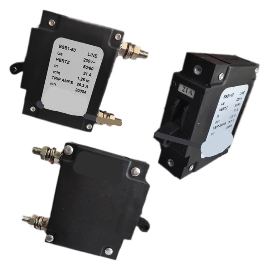 Pljyocdo One Color Bsb1-50 Circuit Breaker Fit For 15A 18A 21A 23A 30A 32A 35A 36A 40A 45A 50A Generator Parts(30A)