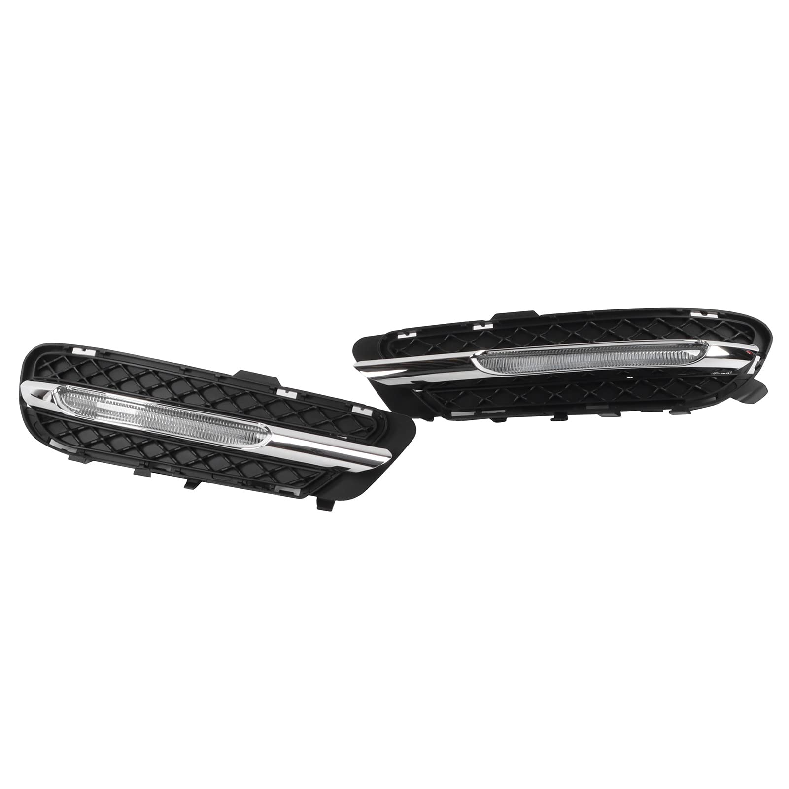 Sostituzione fendinebbia, fendinebbia, 2 pezzi coppia fendinebbia luci di marcia diurna 2128851574 sostituzione adatta per Mercedes‑Benz W212 E250 E300 E350