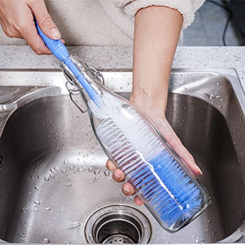 Bottle Brush Cleaner 5 Pack - Long Handle Water Bottle And Straw Cleaning Brush Set For Washing Narrow Neck Bottles, Sport Bottles, Kombucha, Tumblers, Wine Decanter, Flask, Beer Brewing Supplies #TOP5