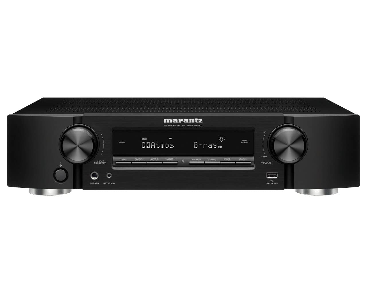 Marantz NR1711　AVアンプ 4K HDR対応 マランツ、薄型かつ9万円で8K/60p、4K/120pにも対応したAVアンプ
