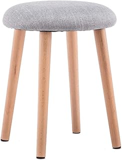 Marca Amazon - Movian Wye - Taburete, gris claro