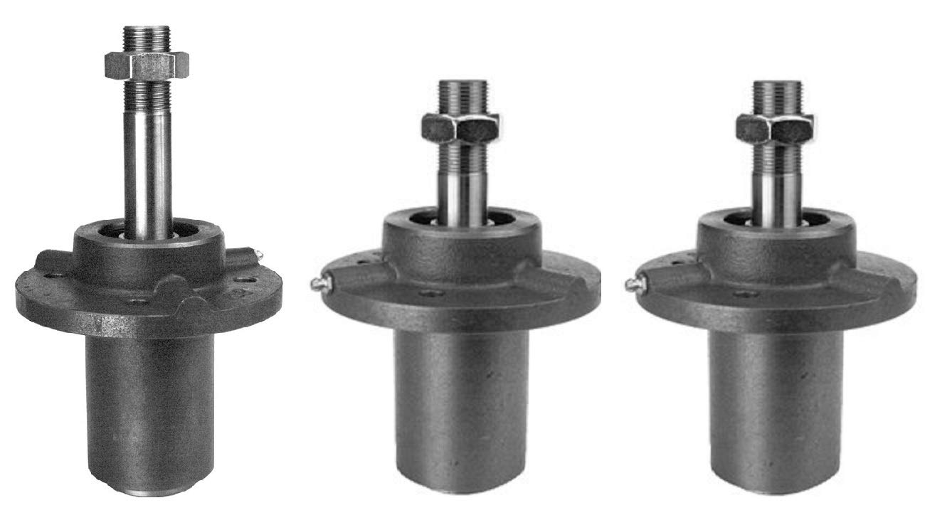 Amazon.com: 3 Spindle Set for Dixie Chopper, 2 with Short Shaft, 1