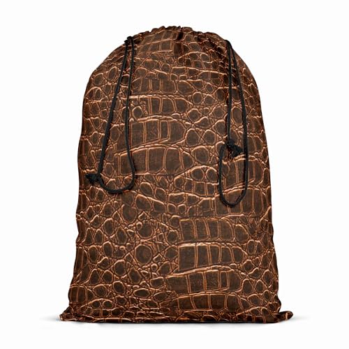 Image of ArtzFolio Crocodile Hide D2 | Reusable Sack Bag | Bag for Gym, Storage, Vegetable & Travel