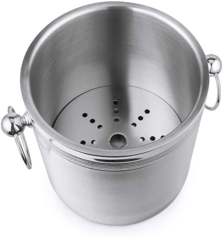 SturdyDouble Dik roestvrij staal ijsemmer Champagne Bucket Ijsemmer Wine Bar Bar Room Wine IJsemmers - Image 7