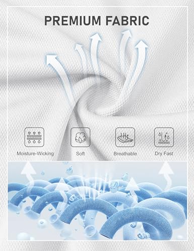 MAGCOMSEN Men's Polo Shirts Short Sleeve Golf Quick Dry Collared Moisture Wicking Athletic Performance Polos3