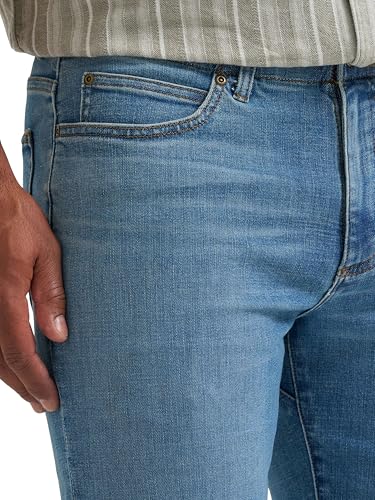 Lee Men's Extreme Motion Regular Straight Jean with Cool Temp, August, 32W x 30L - image 2