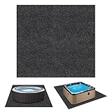 74' X 72' Hot Tub Mat, Inflatable Hot Tubs Floor Pad, Reusable Washable Spa Pool Ground Protection, Durable Hot Tub Flooring Protector, Anti-Slip Waterproof Backing, Suitable for Outdoor Indoor