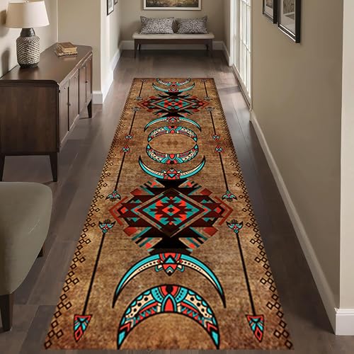 Tapete navajo decorativo 2x6ft terciopelo cristal miniatura 1